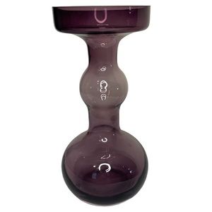 Nuutajarvi Oiva Toikka Light Purple Vase 8" Mid Century Modern Finland